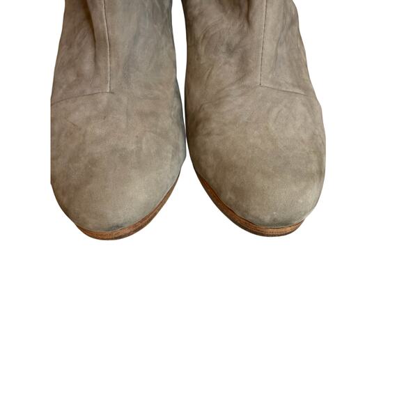rag & bone Newbury Oiled Suede Heeled Bootie Boots Gray 9.5 - Picture 7 of 9